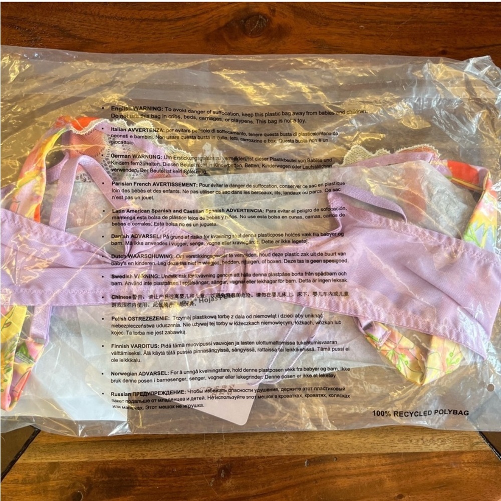 Savage X Fenty Purple Prism MUTHA NATURE SATIN UNLINED DEMI BRA - Picture 8 of 8